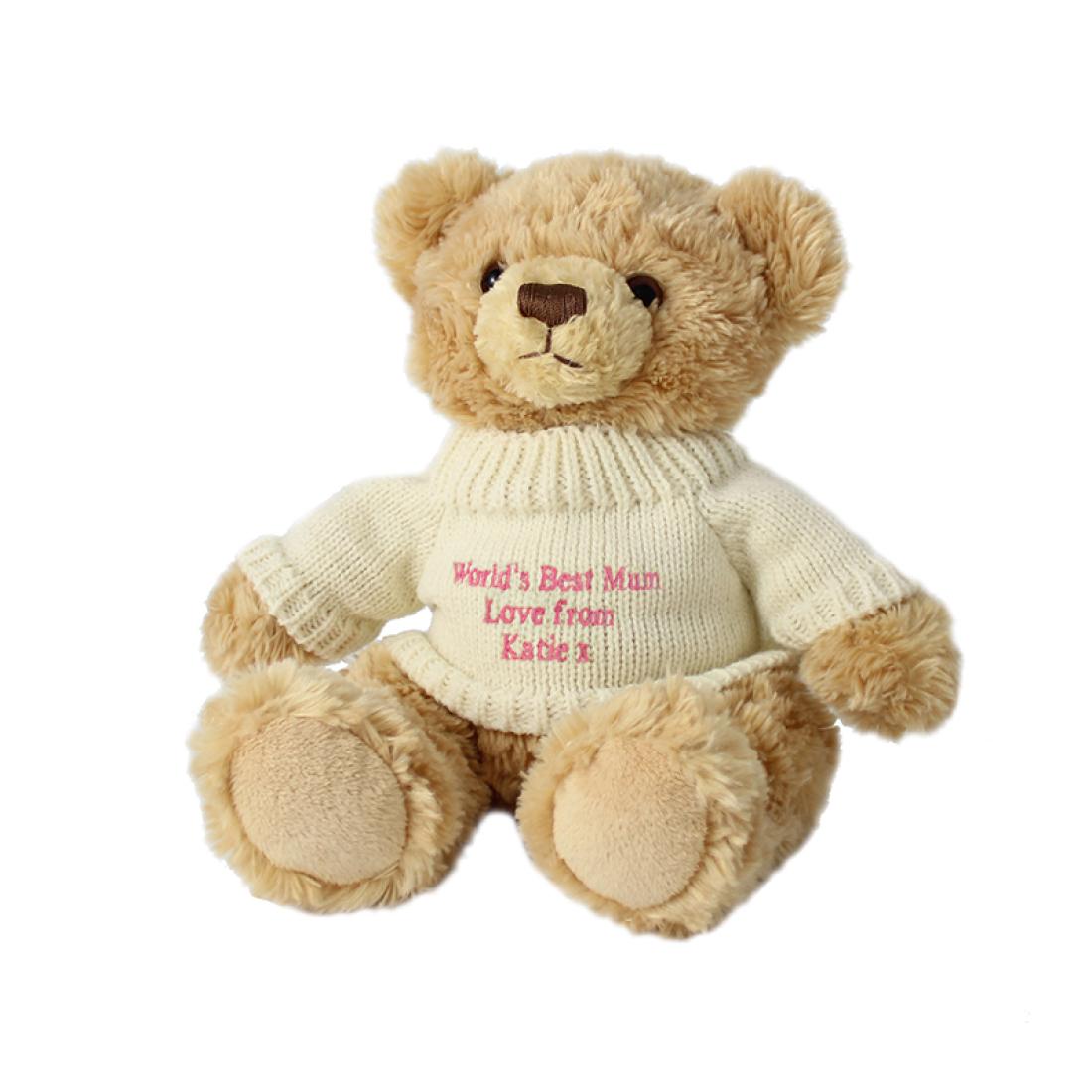Teddy Pink Message Bear